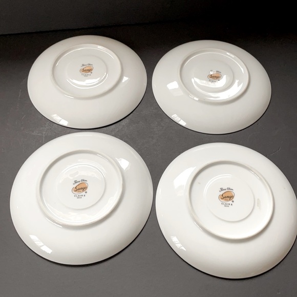 Sango Claire Dishes Tea Cup Saucer Set Dinner Plate Vintage China Bridal Wedding - Picture 10 of 14